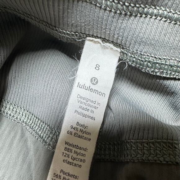 Lululemon Dance Studio Pant III Unlined Grey Sage Women's Size 8 EUC - Picture 5 of 9
